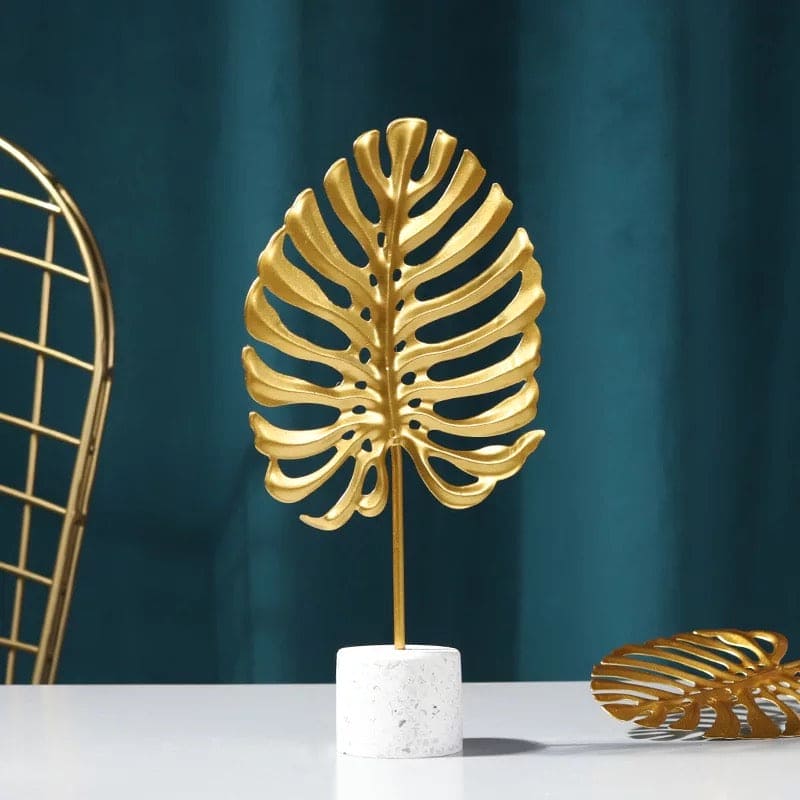 Luxury Gold Turtle Leaf, Artificial Plant Ornament, Cabinet Porch Decor Luxury Gold Turtle Leaf, Artificial Plant Ornament, Cabinet Porch Decor